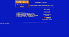 Desktop Screenshot of collinstruckparts.com
