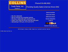 Tablet Screenshot of collinstruckparts.com
